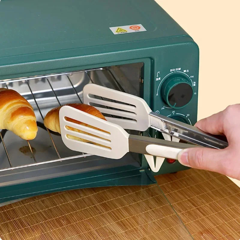 9-inch food tongs Stainless steel tongs Silicone non-stick cooking clips Outdoor  Barbecue salad bread tools Kitchen accessories