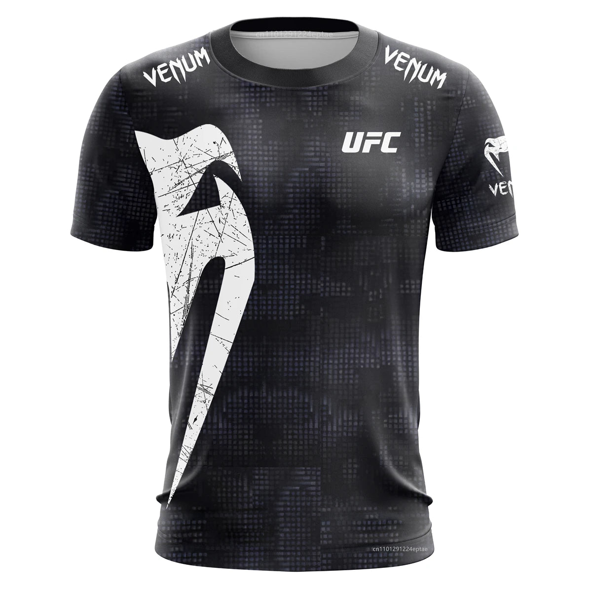 Men's UFC Black White T-shirt Classic Short Sleeved 3D Print Tees Summer Casual O-neck Jersey Boxing Fitness Training T-shirts