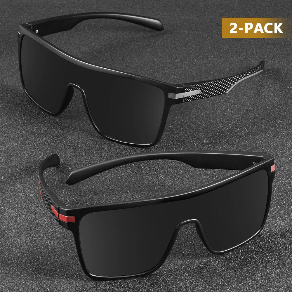 CRIXALIS Fashion Polarized Sunglasses For Men Square Oversized Anti Glare Driver Mirror Sun Glasses Women UV400 Goggles Male