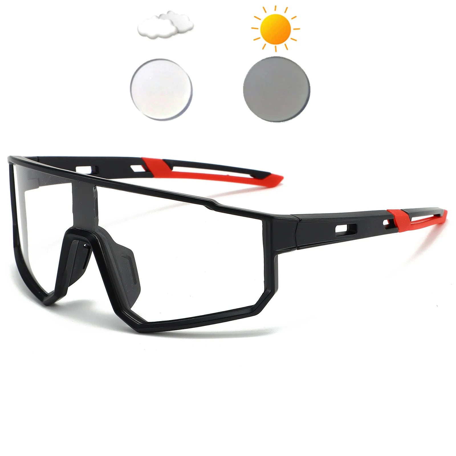 Brand New Fashion Photochromic Cycling Sunglasses Men Women Driving Square Hiking Sun Glasses Male Female Outdoor Sport Eyewear