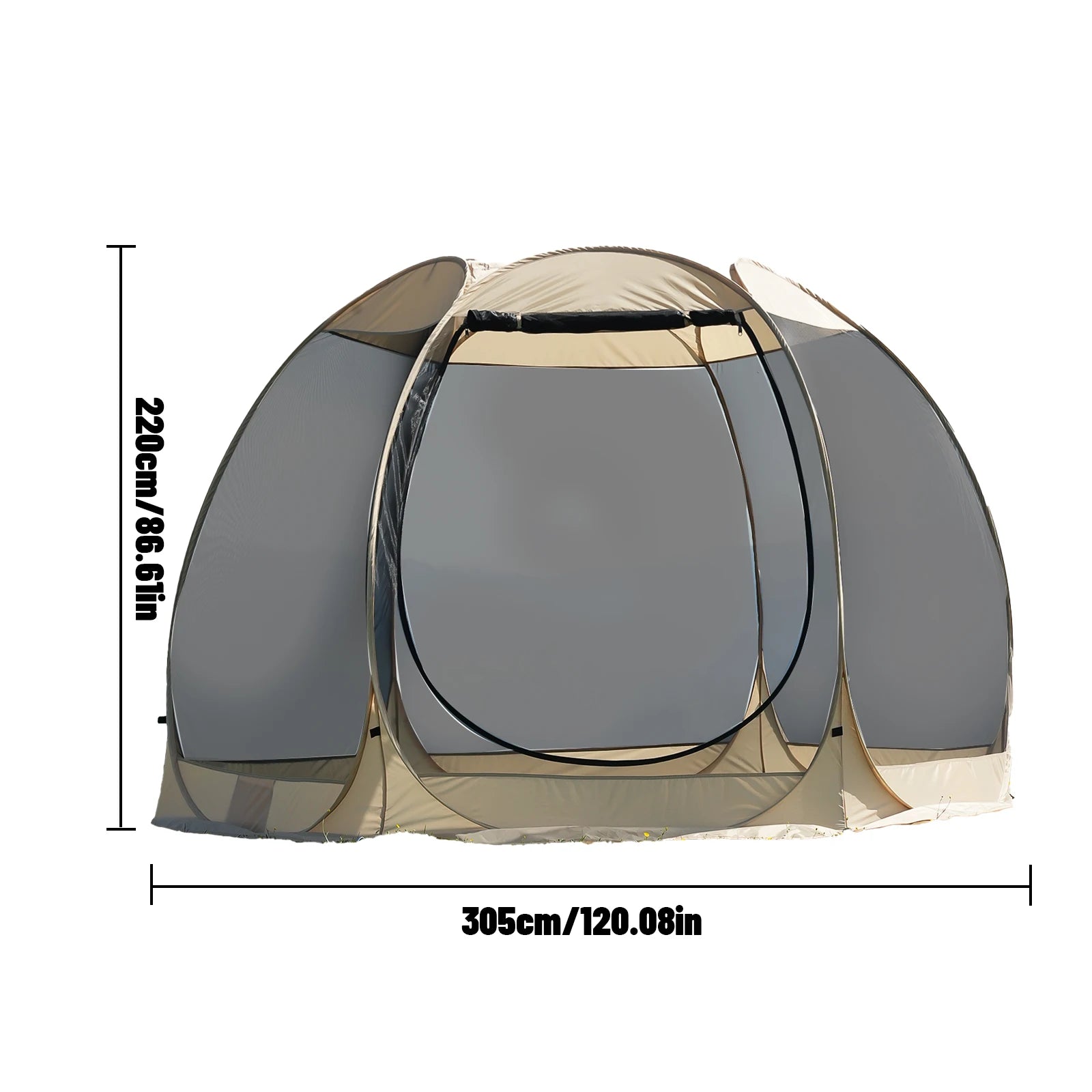 Portable Screen House Tent with Mosquito Net 6-8 Person Camping Backyard Patio & Protection Outdoor Shelter Suitable for family