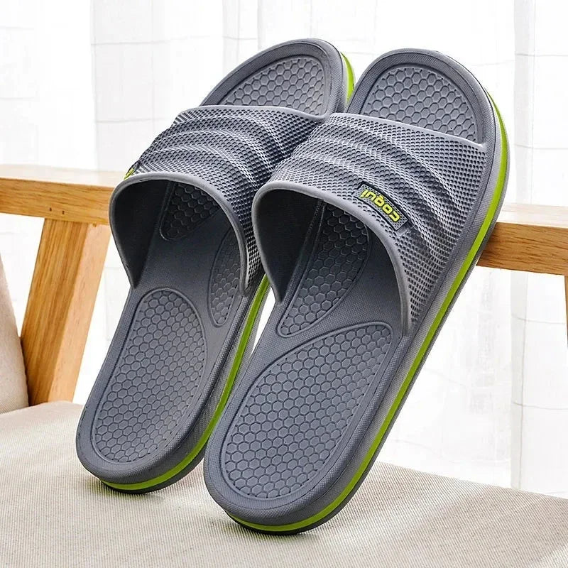 Pmoiste Soft EVA Bathroom Slippers Men Comfortable Designer Light Living Room Shoes Slip-on Not Slip House High-quality Indoor