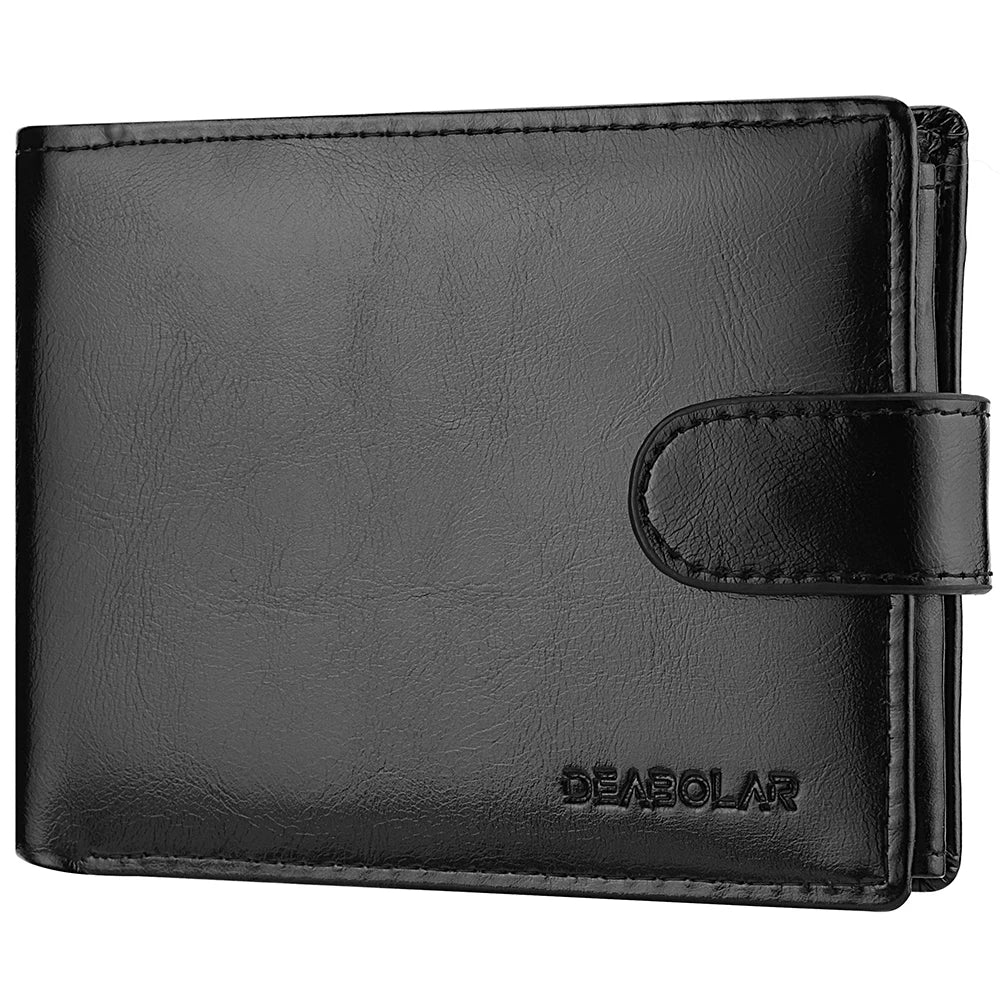 Men's Wallet Large Capacity Multi-Function Short Wallet Multi-slot Zipper Coin ID Credit Card Holder Men's Wallet