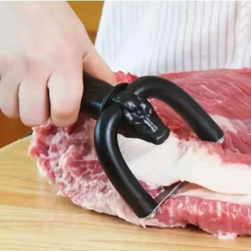Handheld Beef and Pork Slicer New Type of Meat Fat Trimmer  Beef Slicer Fat Cooking Barbecue Tool Kitchen Cooking Tool