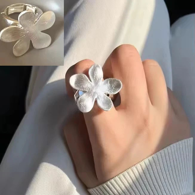 VENTFILLE 925 Sterling Silver Trend Arched Wide Ring For Female Geometry Punk Design Jewelry Asymmetric Gift Dropshipping