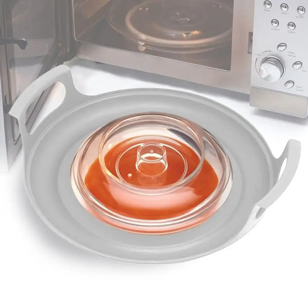 Microwave Plate Tray Durable Anti-deformed Microwave Plates Holder Home Cooking Supplies Microwave Cool Steam Holder