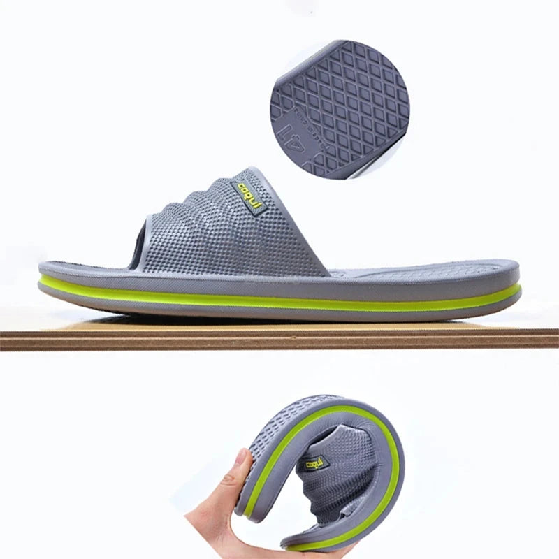 Pmoiste Soft EVA Bathroom Slippers Men Comfortable Designer Light Living Room Shoes Slip-on Not Slip House High-quality Indoor