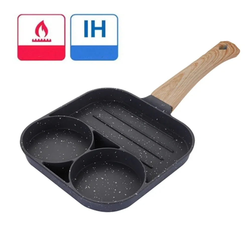 Omelet Pan Frying Pot Thickened Nonstick Egg Pancake Steak Cooking Pans Hamburg Bread Breakfast Maker Induction Cookware