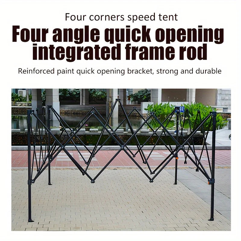 Outdoor pop-up canopy Gazebo Tent beach camping instant canopy 10x10 feet (khaki color) Convenient to carry