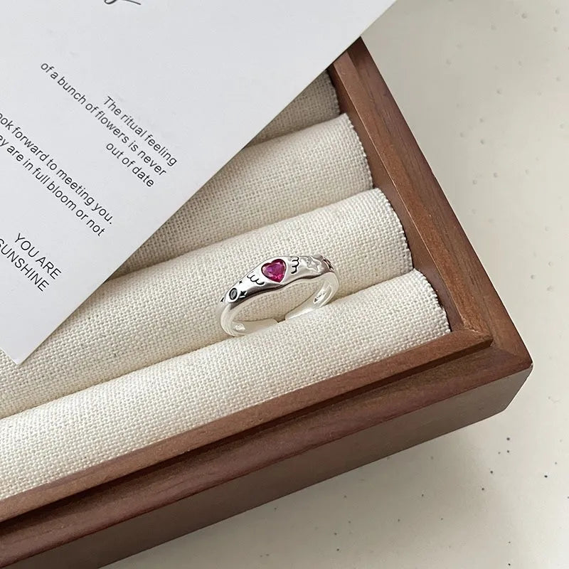 PANJBJ 925 Sterling Silver Pearl Irregular Ring for Women Shell Overlapping Hollow Sweet Design Jewelry Gift Dropshipping