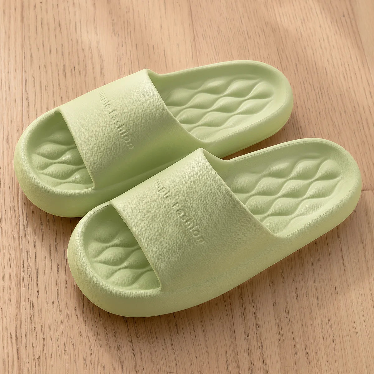 Men Trend New Summer Slippers Soft Non-slip Sole Cloud Sandals for Home Beach Indoor Outdoor