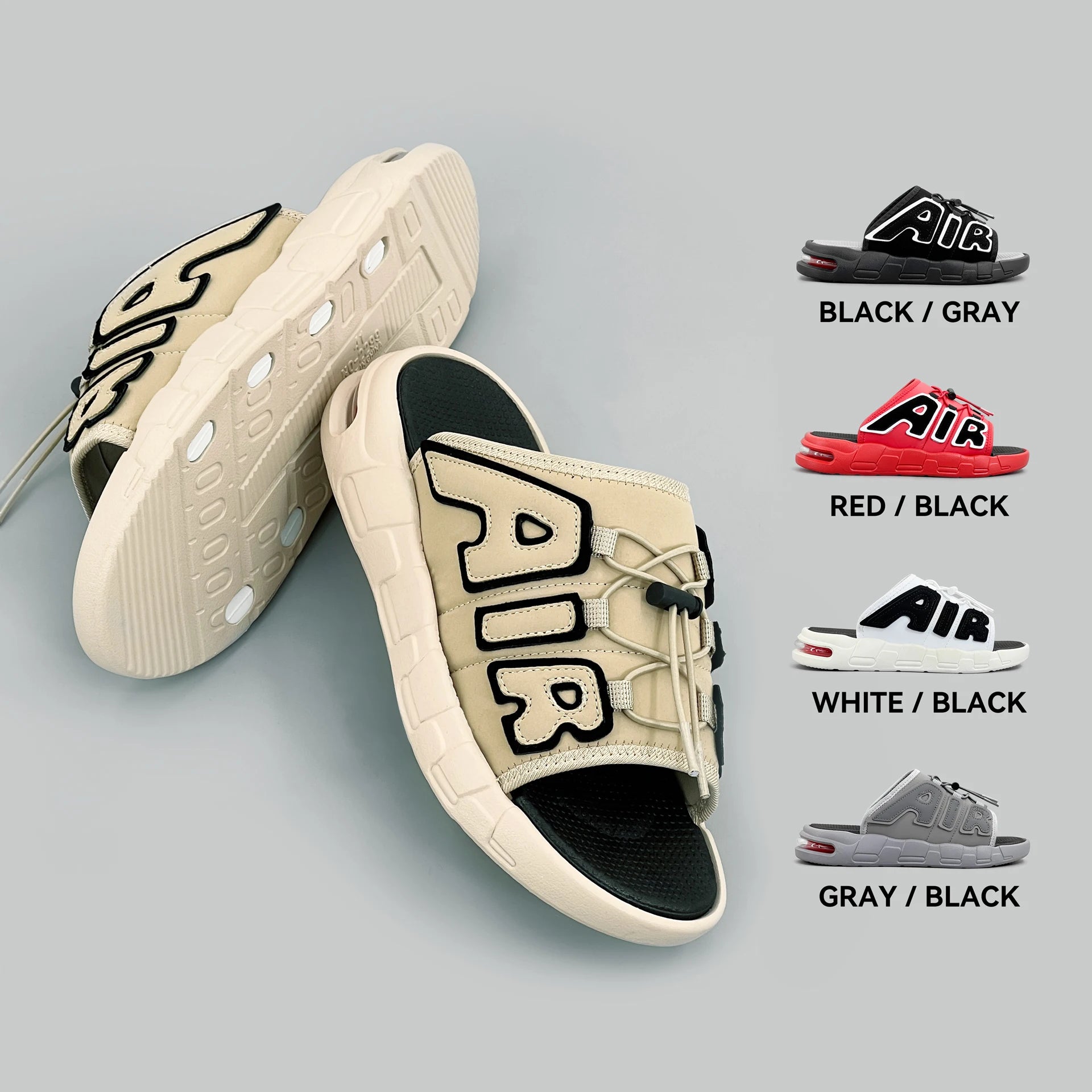 Slippers Men Air Cushion Design Slide Man Summer New PVC Soft Non-slip Men's Sports Slippers for Men Flip Flops Chanclas Hombre