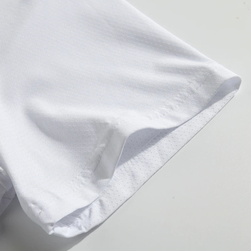 Running T-shirt Reflective Short Sleeve Ice Silk Quick Drying Summer Thin Breathable Fitness Tees Shirt Sportswear Sportsshirt