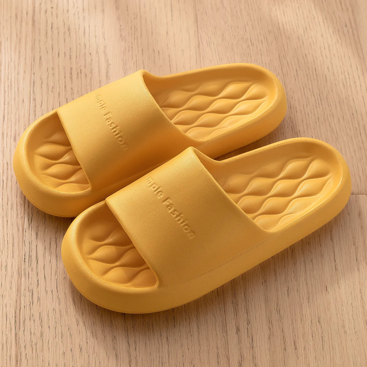 Men Trend New Summer Slippers Soft Non-slip Sole Cloud Sandals for Home Beach Indoor Outdoor