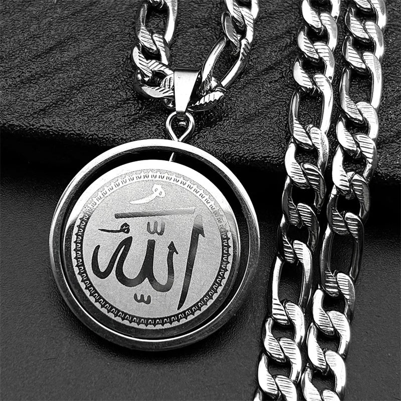 Colorful Crystal Saint Benedict Medal Necklace Women Men Stainless Steel Gold Color Chain Necklaces Jewelry San Benito N8391S05