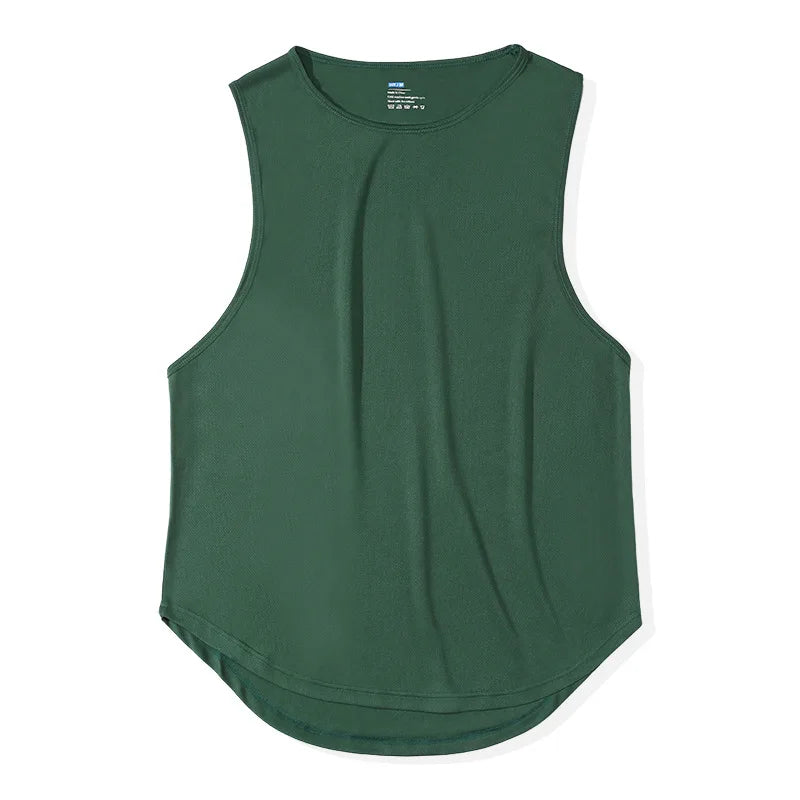 Men's Gym Tank Top Fitness Sleeveless Running Sports T-Shirt Men Quick-drying Training Bodybuilding Gym T-Shirt Men Male Vest