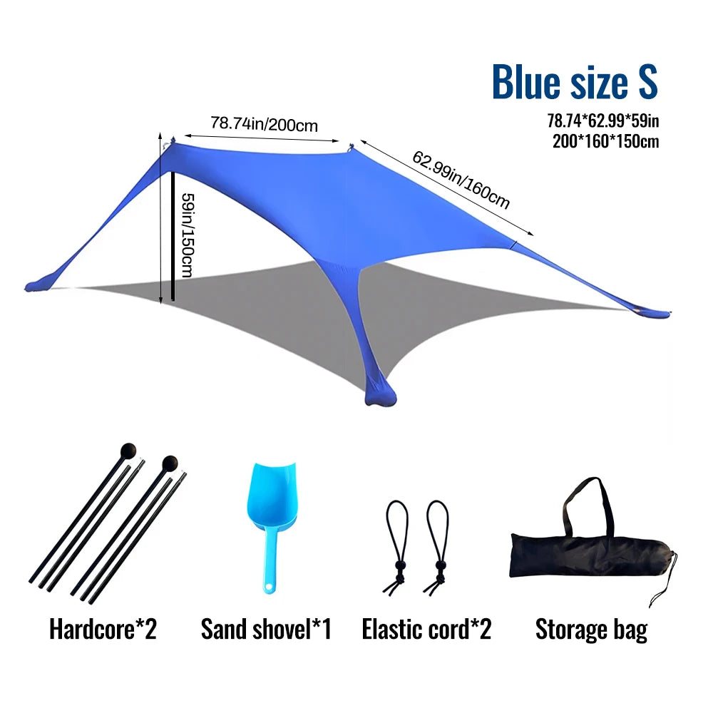 Hot Sell Portable Lycra Beach Canopy Tent UV Protection Sunshade Easy Setup Outdoor Shelter for Camping Picnic Fishing shelter