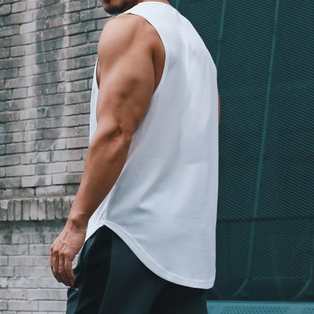 Men's Gym Tank Top Fitness Sleeveless Running Sports T-Shirt Men Quick-drying Training Bodybuilding Gym T-Shirt Men Male Vest