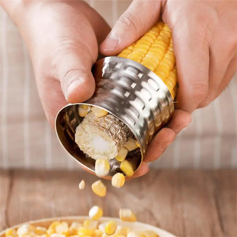 1Pcs Corn Stripper Fruit Tools Stainless Steel Corn Cob Remover Cutter Shaver Fruit Vegetable Cooking Tools Kitchen Supplies
