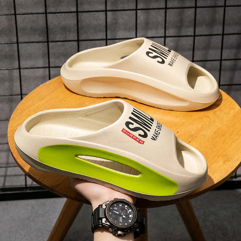 2025 Summer and Spring Support Slides for Women and Mens | Cushioned Thick Sole Pain Relief Slippers|Shower Slipper